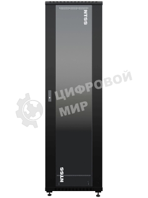 Шкаф коммутационный NTSS Премиум (NTSS-R42U6060GS-1BL) напольный 42U 600x600 мм пер. дв. стекл металл 900 кг черный 510 мм 86 кг 1987 мм 20 металл