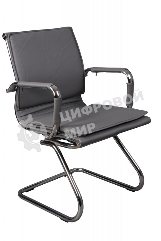 Кресло Бюрократ CH-993-Low-V/grey серый, экокожа, 120 кг, механизм качания, низкая спинка