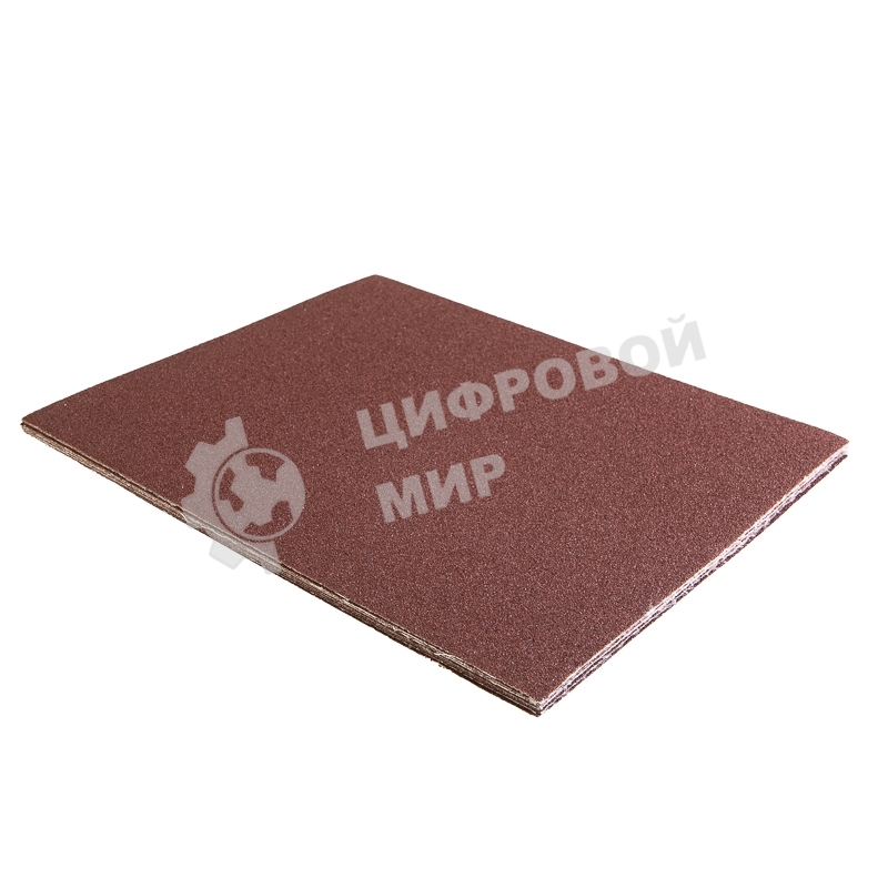 Шкурки шлифовальные Kranz в листах на тканевой основе, водостойкие 230х280мм, Р80 (10 шт/уп)