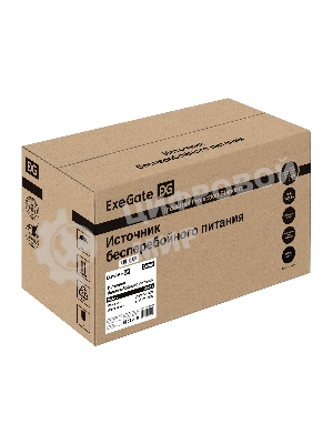 Источник бесперебойного питания ExeGate Smart LB-2200.LCD.AVR.8C13 (2200VA/1300W, цветной LCD, AVR, 8*C13, батарея 12V 9Ah - 2 шт., металлический корпус, Black)