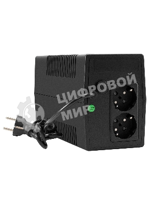 Источник бесперебойного питания ExeGate Smart LB-1000.LCD.AVR.2SH (1000VA/650W, LCD, AVR, 2*Schuko, батарея 12V 9Ah, черный)