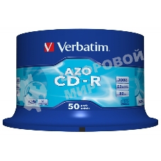 Диск CD-R Verbatim 700Mb 48x Cake Box (50шт) (43343)