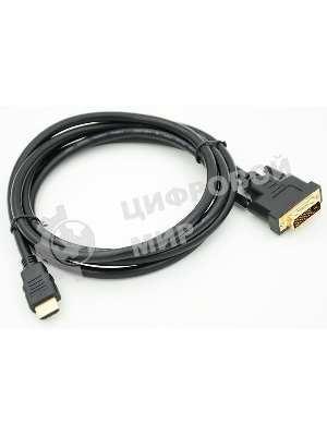 Кабель HDMI/DVI-D 3м SIEMAX 19M - DVI Dual Link, черный