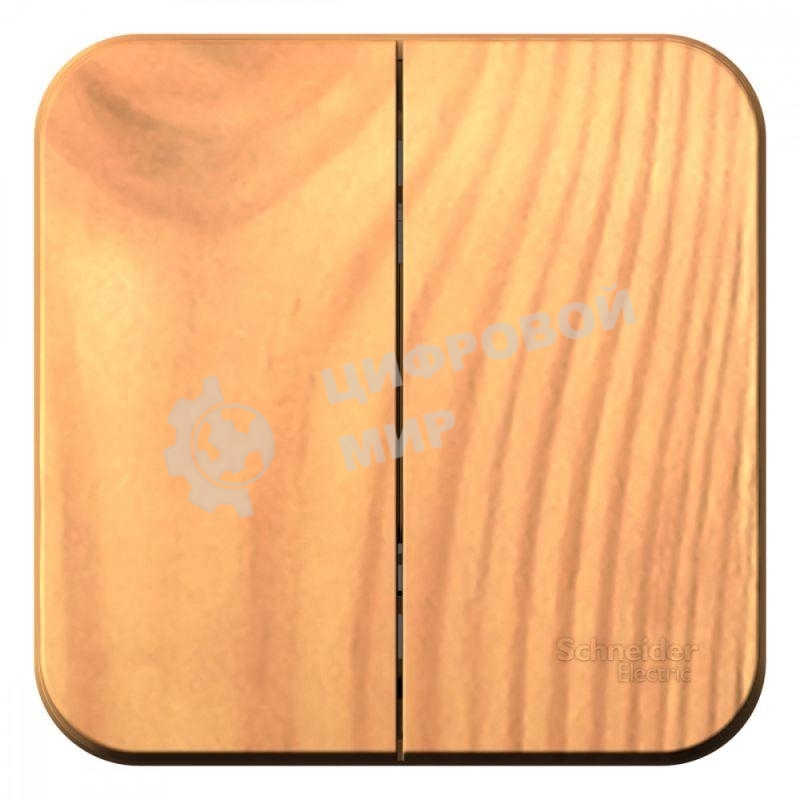 Выключатель 2-кл. ОП Blanca (сх.5) 10А 250 В изол. пласт. ясень SchE BLNVA105015