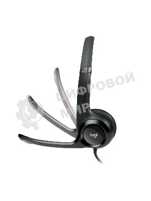 Гарнитура Logitech H390 чёрный, проводная, USB