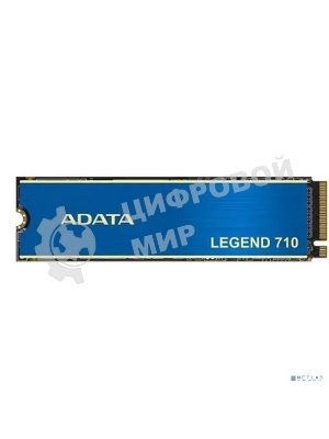Накопитель SSD ADATA LEGEND 710, 512Gb, PCIe 3.0 x4, M.2 2280, NVMe, R/W 2400/1600, с радиатором