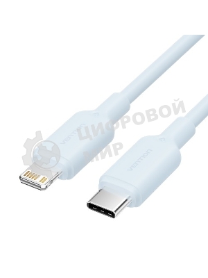 Кабель Vention USB 2.0 CM/Lightning 8M для iPad/iPhone 3A - 1м. Голубой