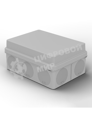 Коробка распаячная Rexant для прямого монтажа ОУ, HF, 150х110х70мм, IP67 (мембранные вводы)