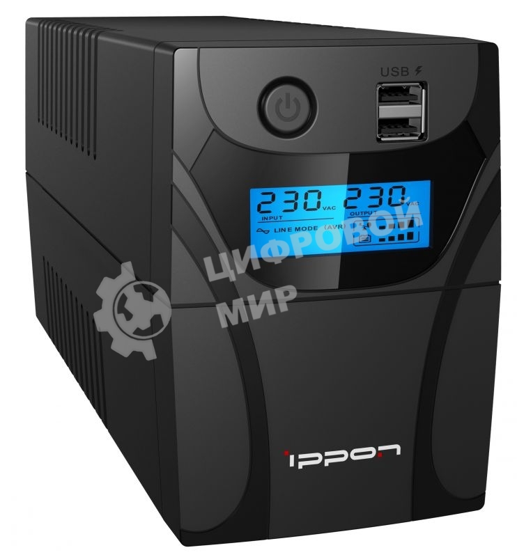 Источник бесперебойного питания Ippon Back Power Pro II 600 360Вт 600ВА черный