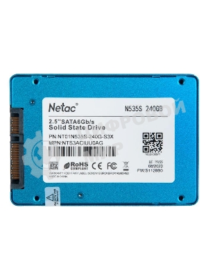 Накопитель SSD Netac N535S, 240Gb, 2.5