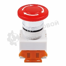 Выключатель кнопочный Rexant 10А Ø22 красная Аварийная остановка