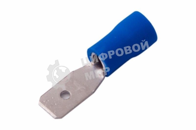 Клемма плоская Rexant изолированная штекер 2.8 мм 1.5-2.5 мм² (РПи-п 2.5-(2.8)) синий