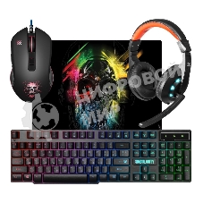 Комплект клавиатура+мышь Defender Singularity MKP-118 проводной, USB, 3200 DPI, чёрный