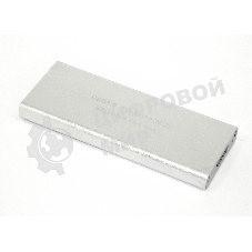 Бокс для SSD диска NGFF (M2) с выходом USB 3.0 алюминиевый, серебристый