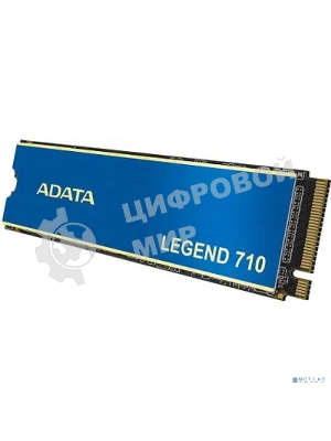 Накопитель SSD ADATA LEGEND 710, 512Gb, PCIe 3.0 x4, M.2 2280, NVMe, R/W 2400/1600, с радиатором