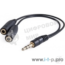 Аудио-переходник Defender jack 3.5мм разветвитель на два разъема jack 3.5мм