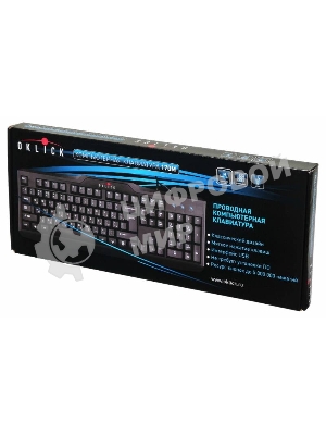 Клавиатура Oklick 170M проводная, USB Type-A, чёрный