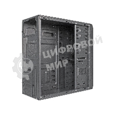 Компьютерный корпус Miditower ExeGate XP-401 Black, ATX, (без БП), 2*USB, Audio