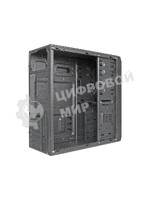 Компьютерный корпус Miditower ExeGate XP-401 Black, ATX, (без БП), 2*USB, Audio