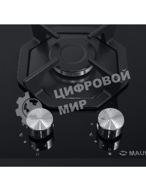 Газовая варочная панель Maunfeld EGHG.32.2CB/G, 2 конфорки, закаленное стекло, черный
