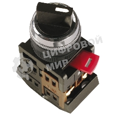 Переключатель AC-22 на 2 полож. черный I-O 1з+1p IEK BSW10-AC-2-K02