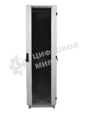 Шкаф коммутационный ЦМО ШТК-М-42.8.8-1ААА 42U 800x820мм пер.дв.стекл задн.дв.стал.лист 2 бок.пан. направл.под закл.гайки 500кг серый