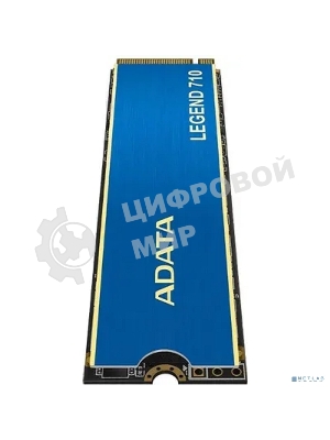 Накопитель SSD ADATA LEGEND 710, 512Gb, PCIe 3.0 x4, M.2 2280, NVMe, R/W 2400/1600, с радиатором