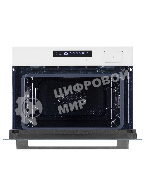 Духовой Шкаф электрический с паром Maunfeld MCMO5016STGW, 50л, дверца с 2 стеклами, белый