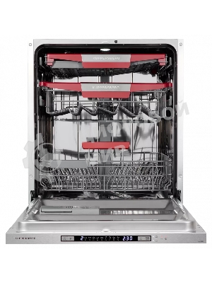 Встраиваемая посудомоечная машина Kuppersberg GLM 6080 Полноразмерная, 60 см, 14 комплектов, 7 программ, внутреннее освещение, автоматическое открывание дверцы, 3 корзины, луч на полу, уровень шума 49 дБ, А+++