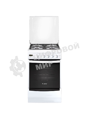 Плита газовая Gefest ПГ 5100-04 белый, конфорок 4 шт, духовка 52 л, 50 см x 85 см x 58.5 см