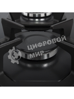 Газовая варочная панель Maunfeld EGHG.32.2CB/G, 2 конфорки, закаленное стекло, черный