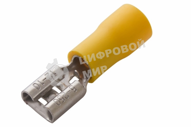 Клемма плоская Rexant изолированная гнездо 7.4 мм 4-6 мм² (РПи-м 6.0-(6.3)/РПИм 5,5-6)