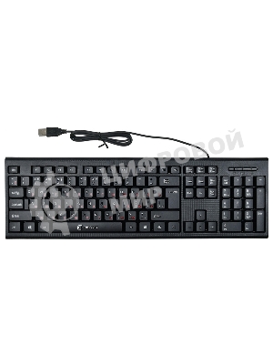 Клавиатура проводная Oklick 120M, USB, черный
