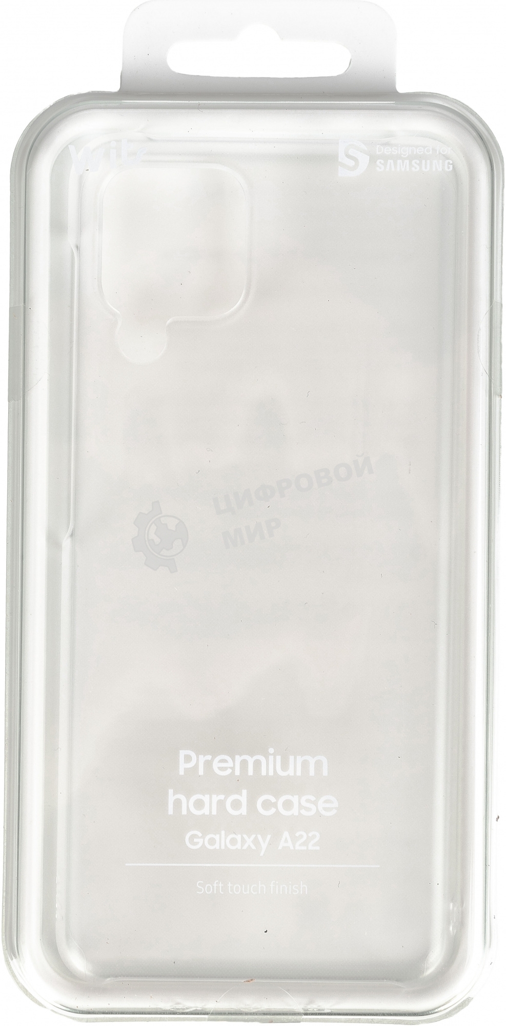 Чехол (клип-кейс) Samsung для Samsung Galaxy A22 LTE Wits Premium Hard Case прозрачный (GP-FPA225WSATR)