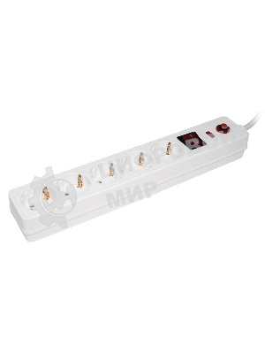 Сетевой фильтр IEK WFP10-16-05-01-N СФ-05К-выкл. 5 мест 2Р + PE/1,5 метра3х1 мм2