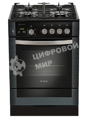 Плита газовая Gefest ПГ 6500-03 0044 черный, конфорок 4 шт, духовка 52 л, 60 см x 85 см x 60 см