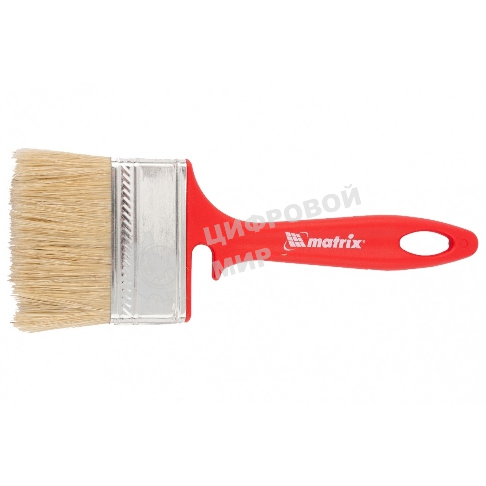 Кисть флейцевая Matrix для эмалей, 70х12 мм, натуральная щетина, пластиковая рукоятка
