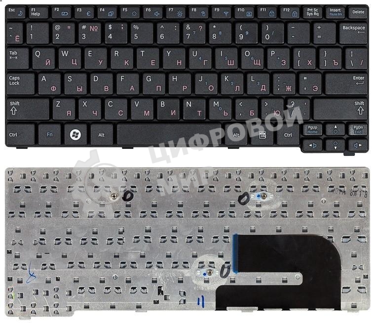 Клавиатура для ноутбука Samsung N140 N144 N145 N148 N150 черная
