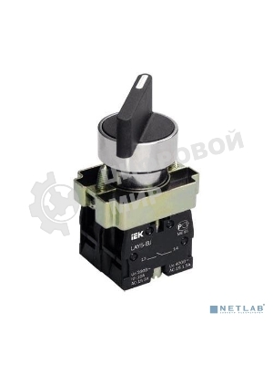 Переключатель LAY5-BJ25 на 2 полож. черный I-O дл. ручка IEK BSW70-BJ-2-K02