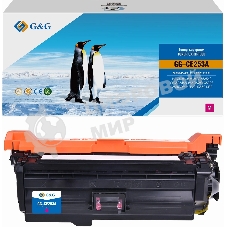 Картридж лазерный G&G GG-CE253A CE253A пурпурный (7000 стр.) для HP CLJ CP3525n/CP3525dn/CP3525X/CP3520/CM3530fs MFP/CM3530 MFP