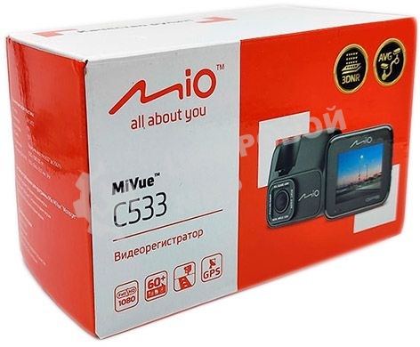 Видеорегистратор Mio MiVue C533 черный 2Mpix 1080x1920 1080p 150гр. GPS