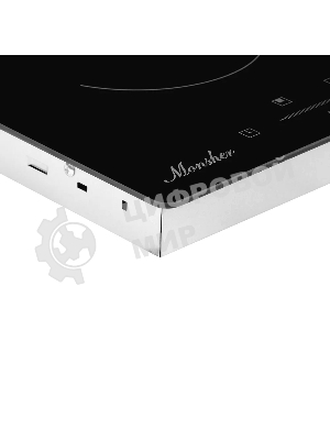 Встраиваемая варочная панель Monsher MHE 3002 30 см, электрическая, две конфорки, черный