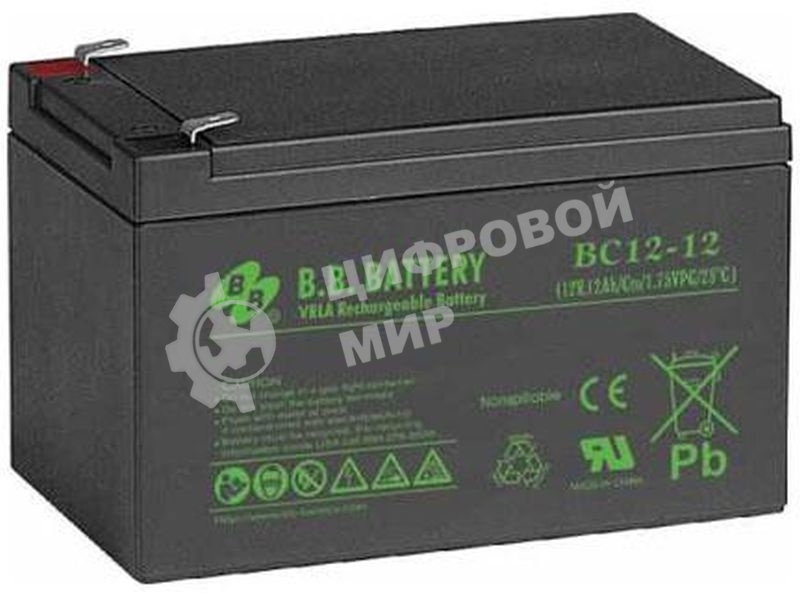 Батарея для ИБП B.B. Battery BC 12-12 (12V 12Ah)