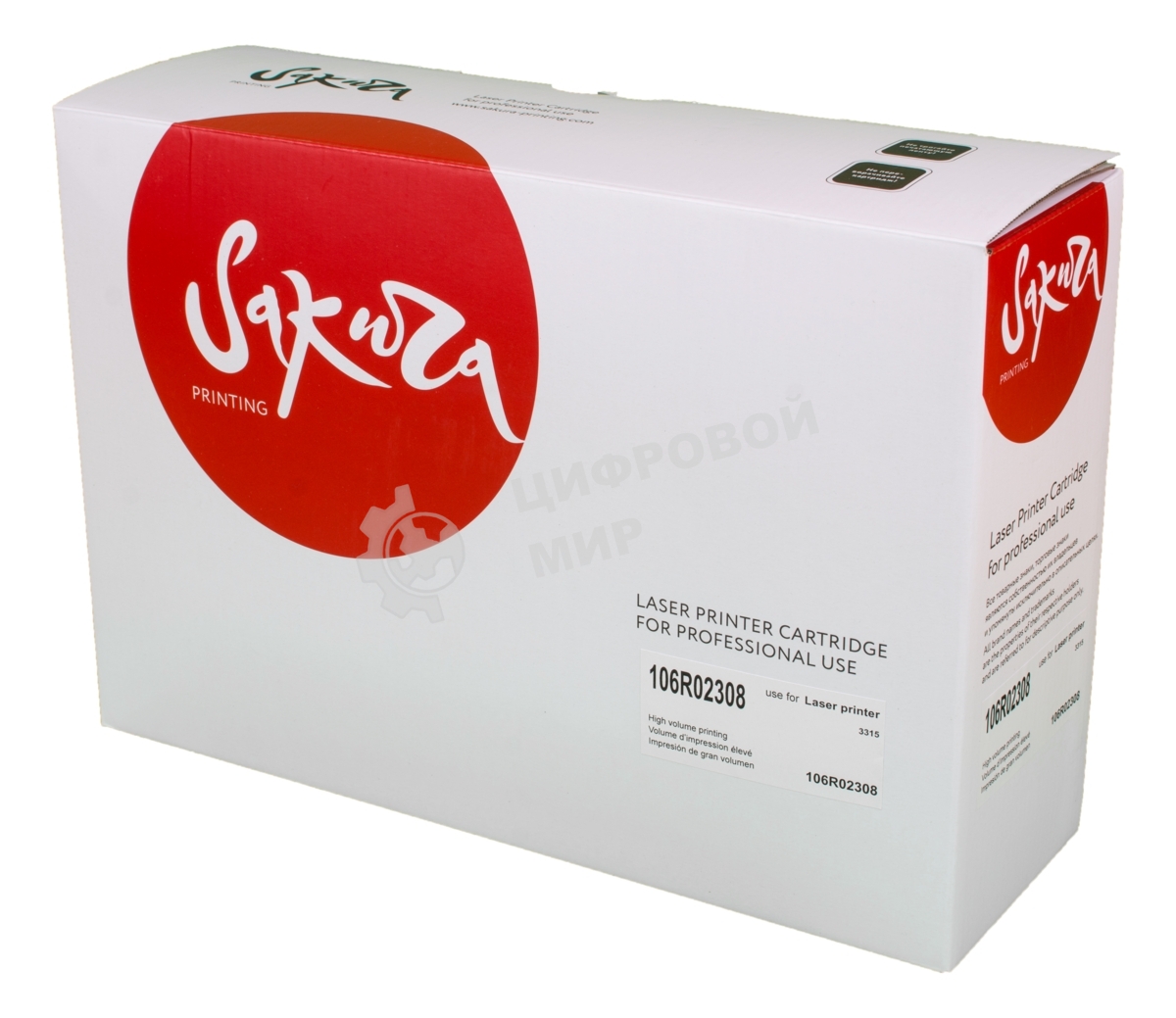 Картридж лазерный Sakura 106R02308 для Xerox Workcentre 3315, черный, 2300 к.