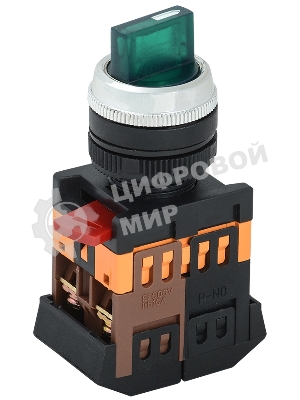 Переключатель ANCLR-22-3 на 3 фикс. полож. зел. 1з+1р IEK BSW10-ANCLR-3-K06