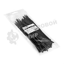 Стяжка (хомут) нейлоновая ExeGate CV66-150x3.6B (нейлон 6.6, 150x3.6 мм, неоткрывающаяся, halogen free, -40°C - +85°C, черная, 100 шт)