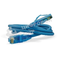 Патч-корд Hyperline PC-LPM-UTP-RJ45-RJ45-C6-2M-LSZH-BL U/UTP, Cat.6, LSZH, 2 м, синий