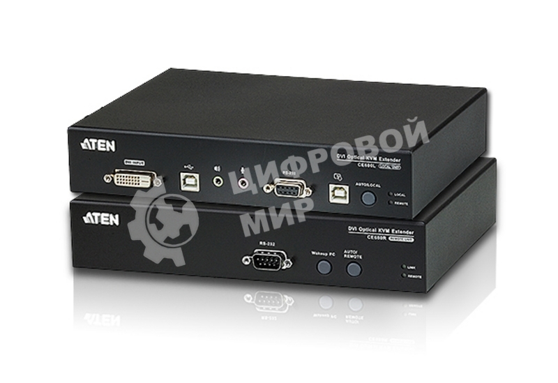 Удлинитель ATEN DVI Optical KVM Extender W/1.8M W/EU ADP