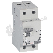 Выключатель автоматический дифференциального тока 30мА 25А 2П ACLegrand 402024 RX3