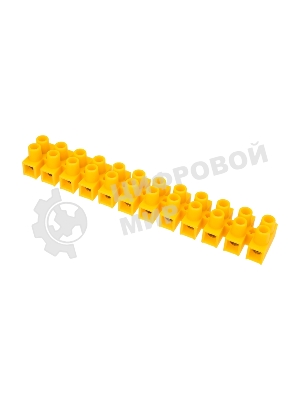 Клеммная винтовая колодка Rexant KВ-14 6-14, ток 20 A, полиэтилен желтый (10 шт./уп.)